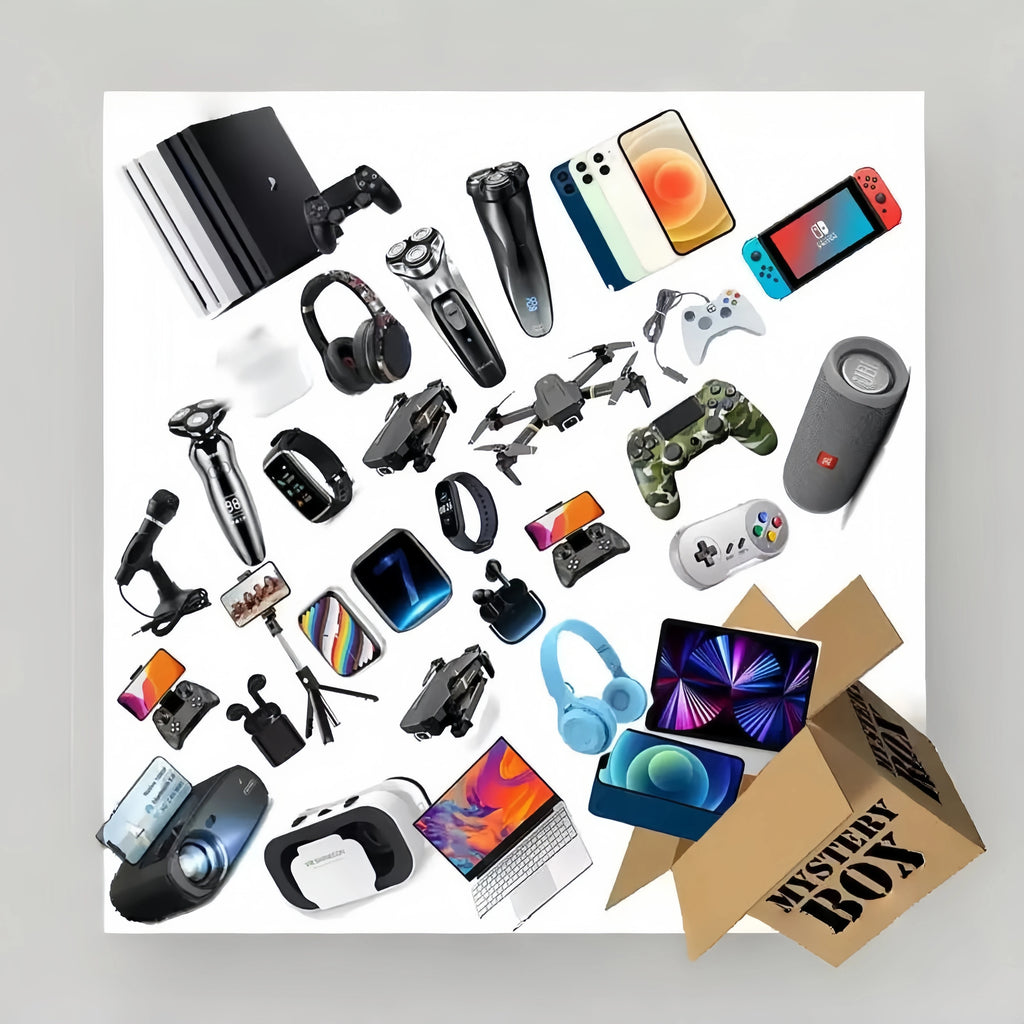 Surprise Gift Mystery Box,  Mini Brands Toys Boxes Headsets Earphones Headphones Earbuds Smart Watch Electronics Mystery Box