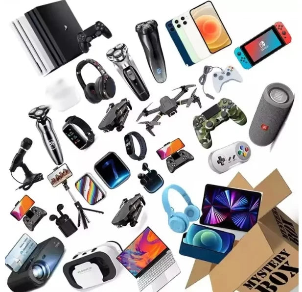“$100+ Value Lucky Electronics Mystery Box – Smartwatch + Earbuds + Gadgets Inside”