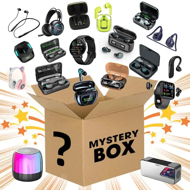 “$100+ Value Lucky Electronics Mystery Box – Smartwatch + Earbuds + Gadgets Inside”