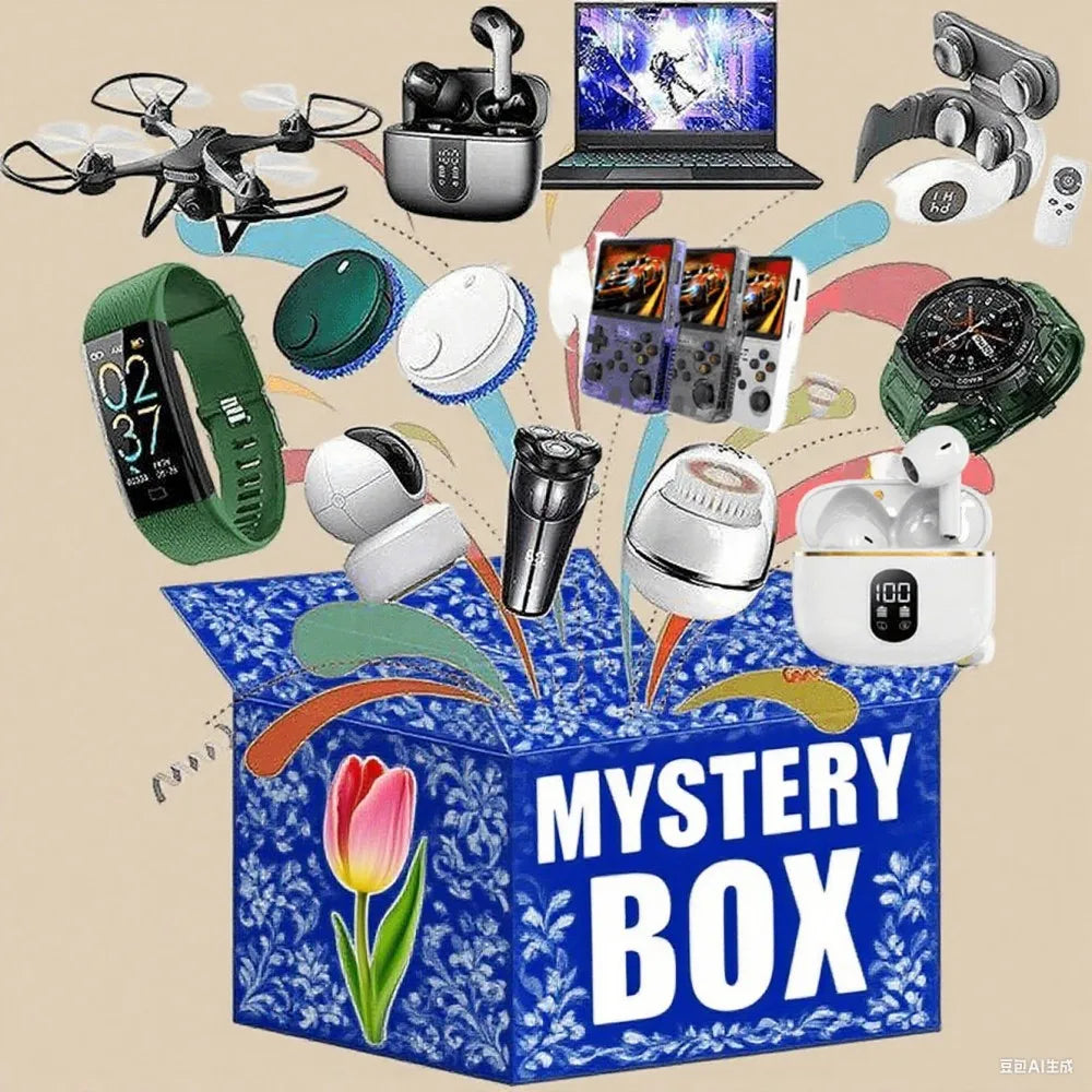 Lucky Mystery Box Surprise Mysterious Boxes 100% Surprisingly Smartwatch Gaming Smartphone Ideas Surprise 4G 5G Mystery Boxes