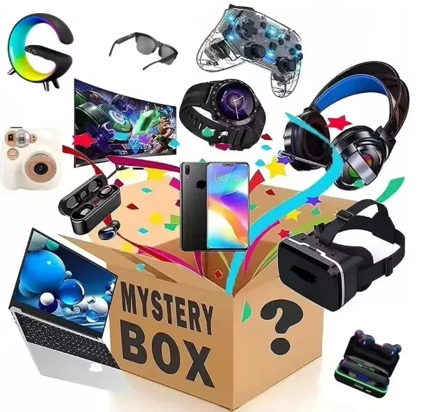 “$100+ Value Lucky Electronics Mystery Box – Smartwatch + Earbuds + Gadgets Inside”